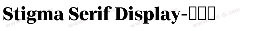 Stigma Serif Display字体转换